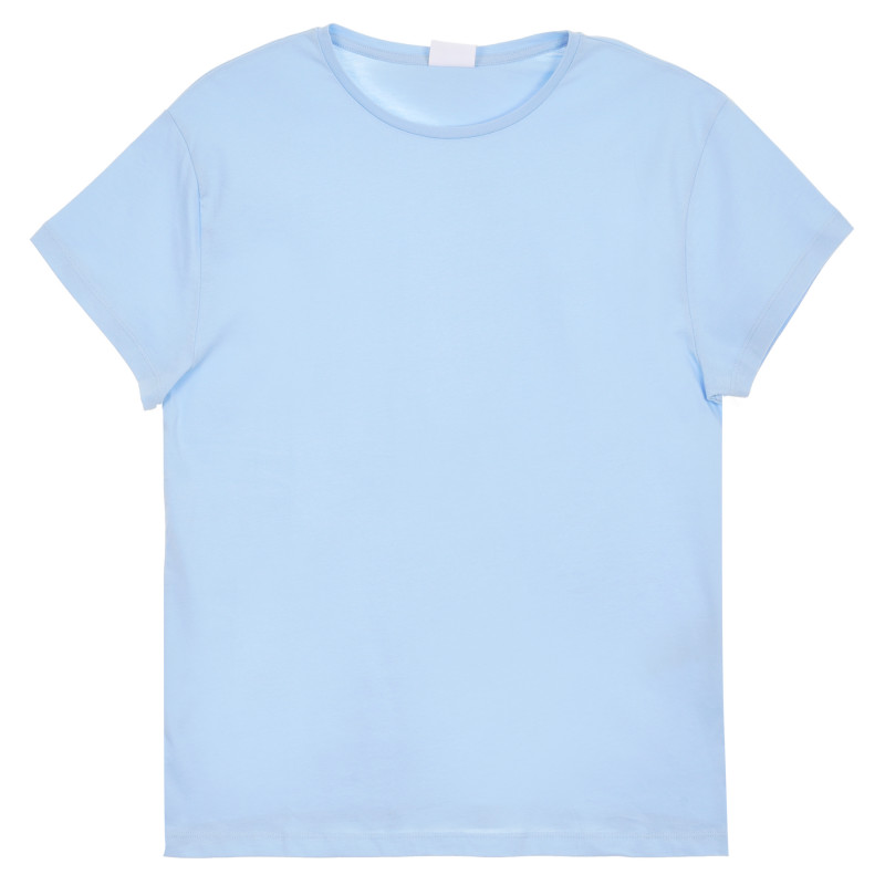 Bluză din bumbac cu mâneci scurte pentru gravide, albastră  296408