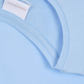 Bluză din bumbac cu mâneci scurte pentru gravide, albastră Mamalicious 296409 2
