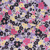 Bluză din bumbac cu mâneci lungi și imprimeu floral, violet Name it 296414 4