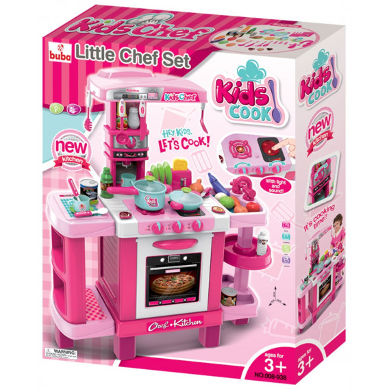 Centru de joacă - set de bucătărie roz BUBA 296516 3