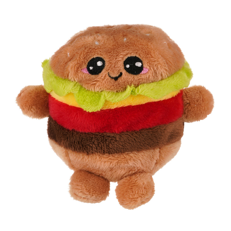 Jucărie de pluș, Bobballs, 8 cm, burger  296584