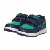 Sneakers cu detalii verzi, de culoare albastră Lee Cooper 296605 