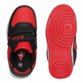 Sneakers cu detalii negre, de culoare roșie Lee Cooper 296610 3