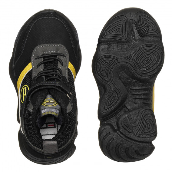 Sneakers înalți cu detalii galbene, negri ENRICO COVERI 296630 2