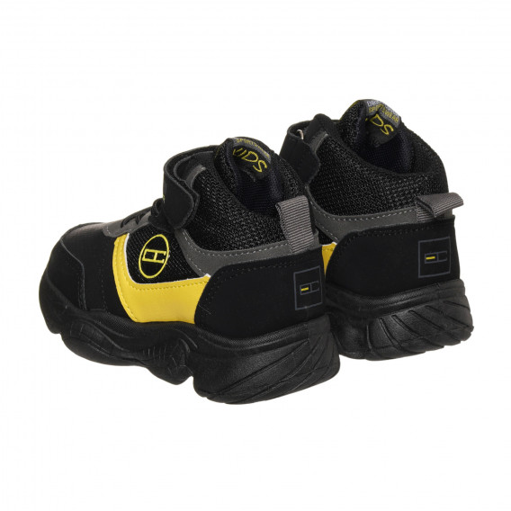 Sneakers înalți cu detalii galbene, negri ENRICO COVERI 296631 3