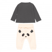 Set panda pentru bebeluși, gri Boboli 296671 2