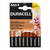 8 buc. Baterii alcaline AAA, LR03 Duracell 297046 