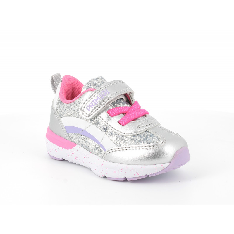 Sneakers cu elemente roz, argintii  297382