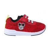 Sneakers tematici Mickey Mouse cu rucsac textil de depozitare, roșii Mickey Mouse 297466 2