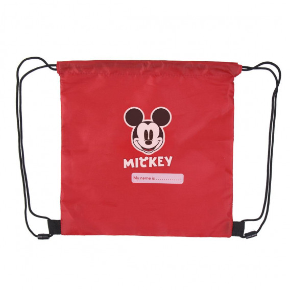 Sneakers tematici Mickey Mouse cu rucsac textil de depozitare, roșii Mickey Mouse 297469 5