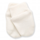 Mănuși pentru bebeluși din bumbac, albe Pinokio 297602 