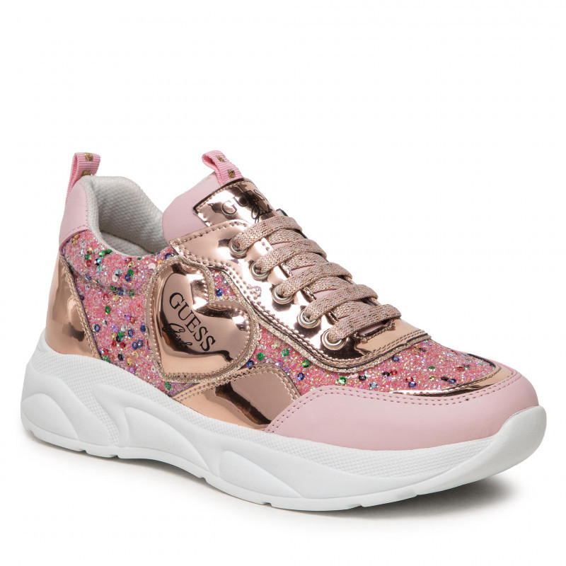Sneakers cu detalii strălucitoare, pe roz  297740