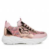 Sneakers cu detalii strălucitoare, pe roz Guess 297741 2