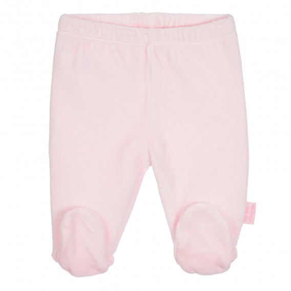 Set Chicco din pantaloni cu botoși din bumbac, alb și roz Chicco 298060 2