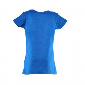 Bluză cu mânecă scurtă albastru cu imprimeu strălucitor pentru fete PROTEST 29827 2