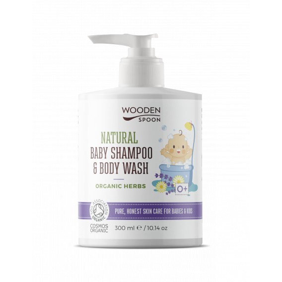 Șampon bio cu lavandă pentru corp si păr, 300 ml Wooden Spoon 298360 