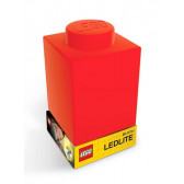 Lampă de veghe LED din silicon, roșie Lego 298578 