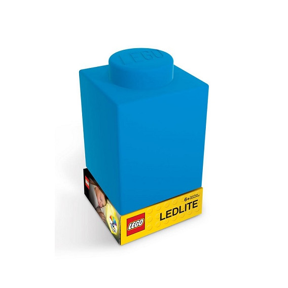 Lampă de veghe LED din silicon, albastră Lego 298584 