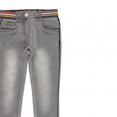 Jeans subțiri cu efect uzat, gri Boboli 298633 3