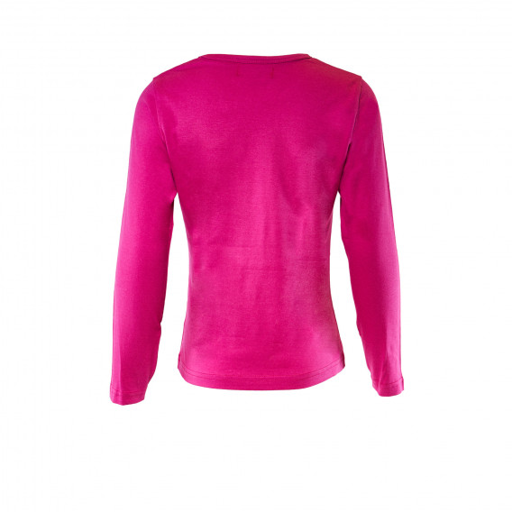 Bluză din bumbac cu mânecă lungă de culoare roz staccato pentru fete STACCATO 30002 2
