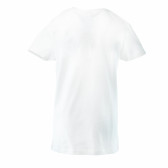 Bluză de bumbac marca Mexx cu imprimeuri mici colorate și mânecă scurtă pentru fete MEXX 30065 2