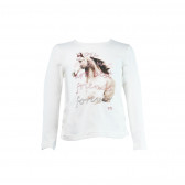Bluză din bumbac cu mânecă lungă marca Staccato pentru fete STACCATO 30067 