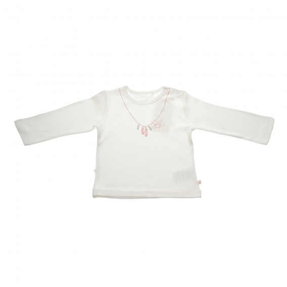 Bluză de bumbac cu mânecă lungă marca Staccato pentru fetițe. STACCATO 30076 
