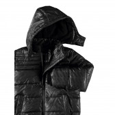 NAME IT jachetă neagră, scurtă de iarnă, cu monogramă Name it 301309 2