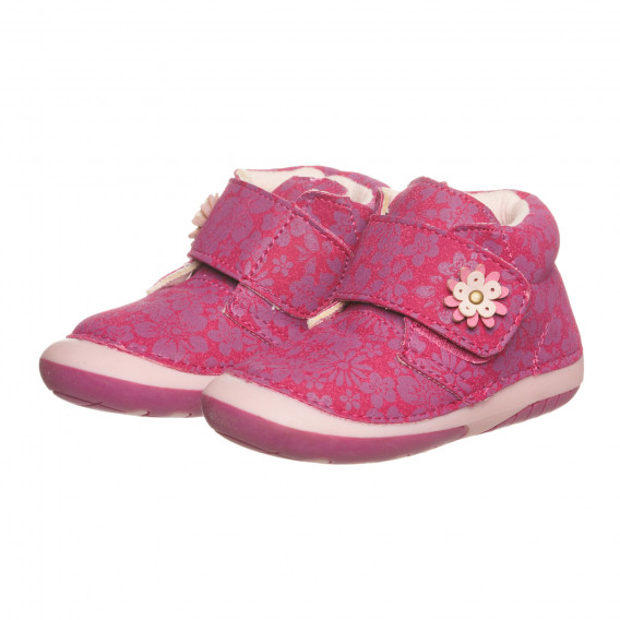 Adidași cu imprimeu floral pentru bebeluș, roz Cool club 301955 
