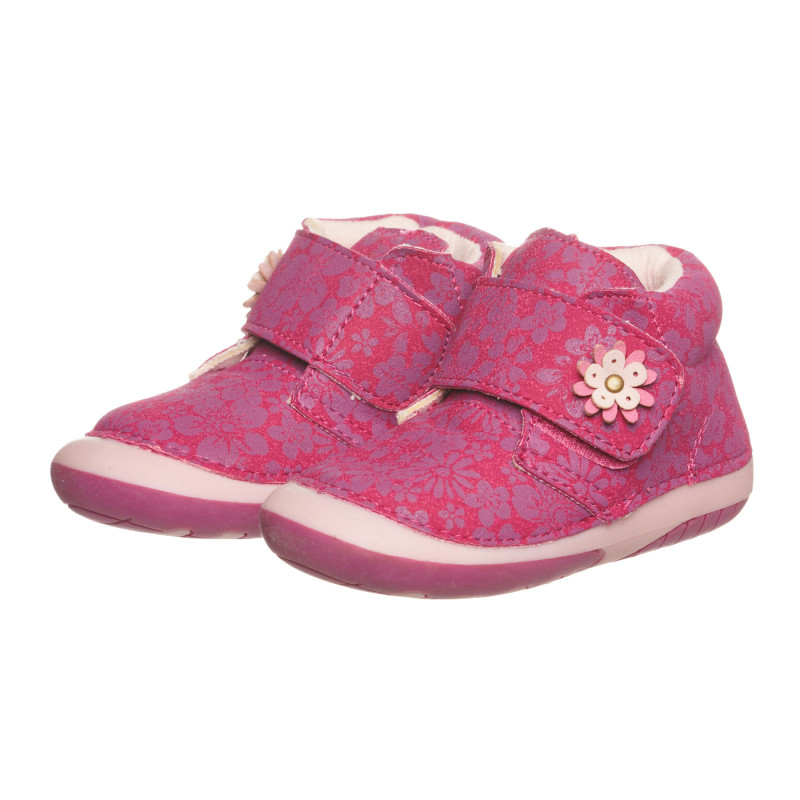 Adidași cu imprimeu floral pentru bebeluș, roz  301955