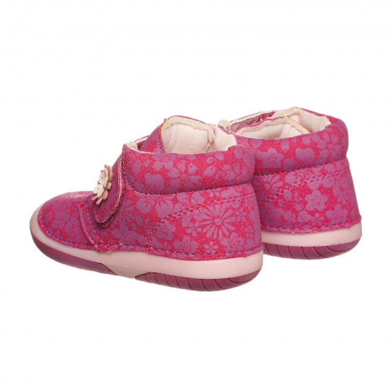 Adidași cu imprimeu floral pentru bebeluș, roz Cool club 301956 2