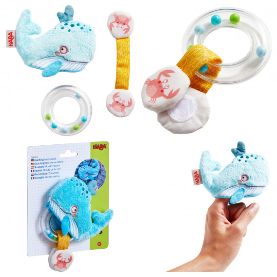 Jucărie de prindere pentru bebeluși - Lumea Marină Haba 302168 2