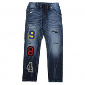 Jeans cu inscripție de numere pentru băieți Diesel 302604 