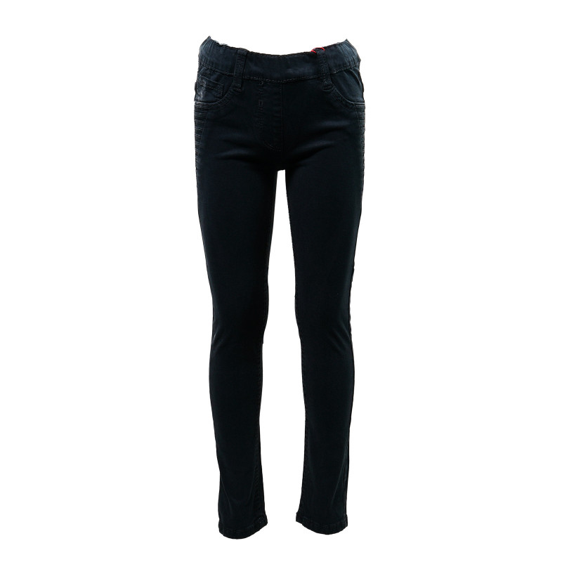 Pantaloni Oliver de culoare neagră, cu un design simplu pentru fete  30263