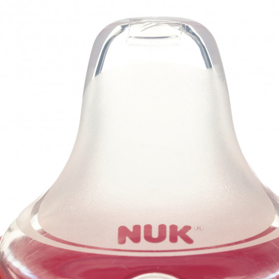 Sticlă de suc din polipropilenă cu mânere, cu tetină, 6+ luni, 150 ml., Roșu cu rață NUK 302633 3