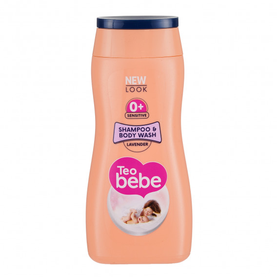 Șampon de lavandă, sticlă de plastic, 200 ml. Teo Bebe 303008 