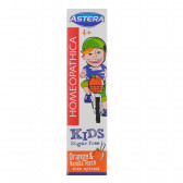 Pasta de dinți Homeopathica Kids portocală și vanilie 4+, tub de plastic, 50 ml Astera 303036 3