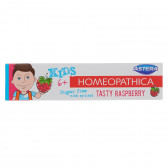 Pasta de dinți Homeopathica Copii cu gust de Zmeură 6+, tub din plastic, 50 ml Astera 303044 5
