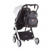 Rucsac pentru cărucior, piele neagră Chipolino 303378 13