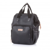 Rucsac pentru cărucior, piele neagră Chipolino 303472 2