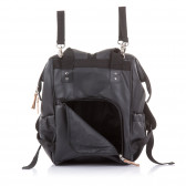 Rucsac pentru cărucior, piele neagră Chipolino 303476 10