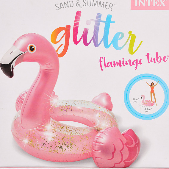 Flamingo gonflabil cu brocart Intex 303608 2