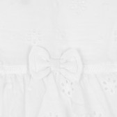 Rochie din bumbac pentru bebeluși, albă Chicco 303622 4