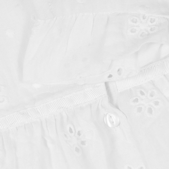 Rochie din bumbac pentru bebeluși, albă Chicco 303624 6