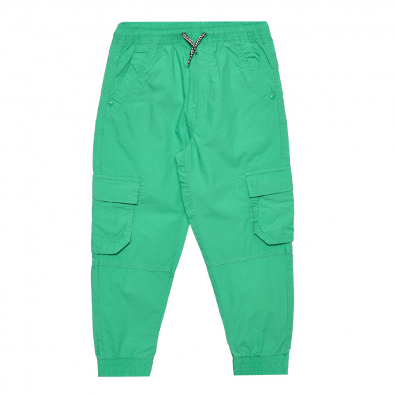 Pantaloni cargo din bumbac Cool Club, verzi pentru băieți Cool club 305539 5