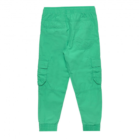 Pantaloni cargo din bumbac Cool Club, verzi pentru băieți Cool club 305541 7