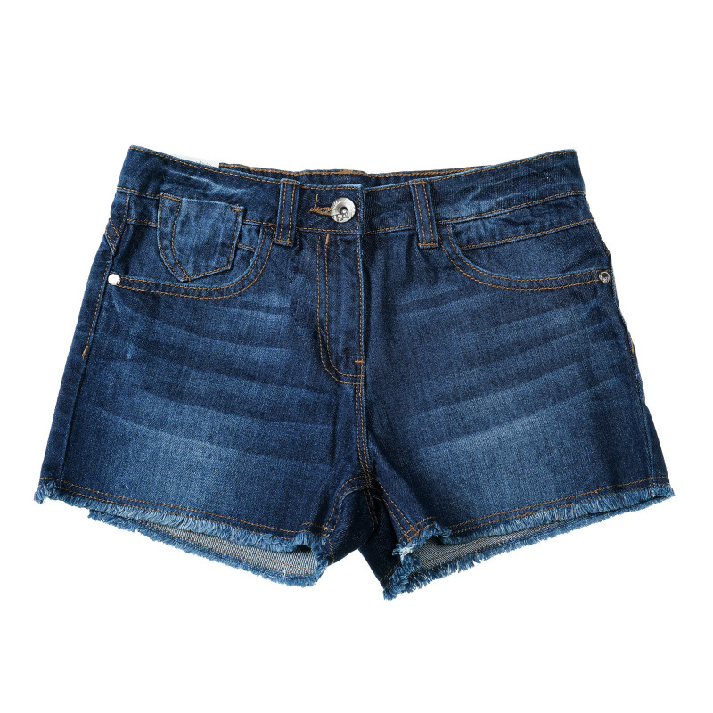 Pantaloni scurți din denim pentru fete, marca Next, culoare albastru bleumarin  30596