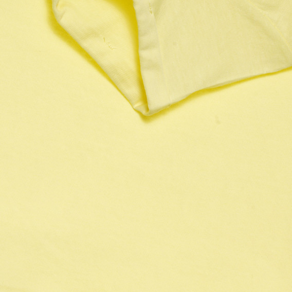 Tricou Cool Club cu imprimeu pisoi și accent brocart, galben pentru fete Cool club 306541 7