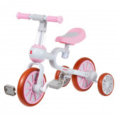Bicicletă pentru copii cu roți auxiliare - Roz ZIZITO 309432 