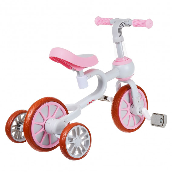 Bicicletă pentru copii cu roți auxiliare - Roz ZIZITO 309436 5